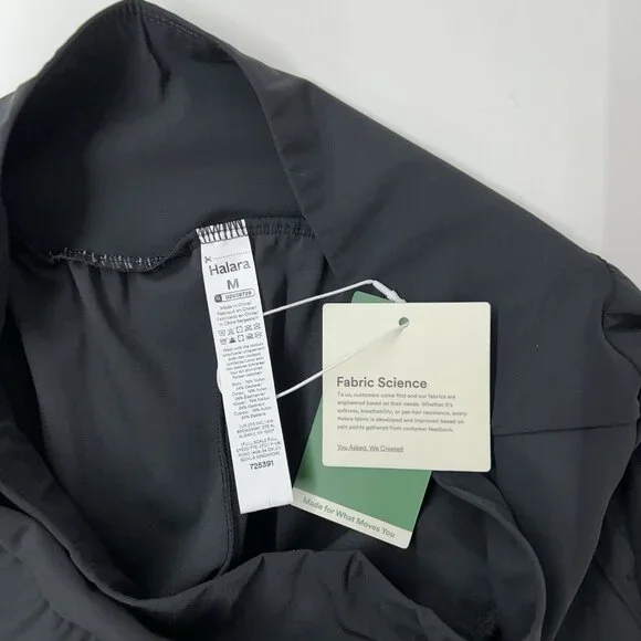 NEW Halara High Waisted Pocket Long Casual Shorts Women’s Size Medium Black - Picture 3 of 9